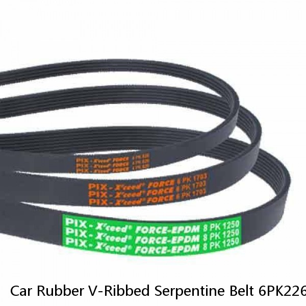 Car Rubber V-Ribbed Serpentine Belt 6PK2260 0019938696 for Porsche 911 2004-2005