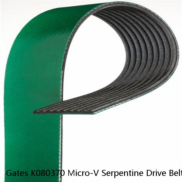 Gates K080370 Micro-V Serpentine Drive Belt For Select 13-16 BMW Models