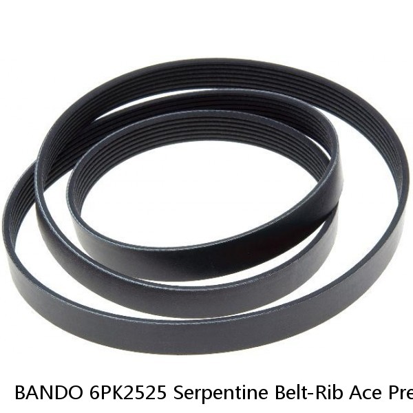 BANDO 6PK2525 Serpentine Belt-Rib Ace Precision Engineered V-Ribbed Belt  #1 small image