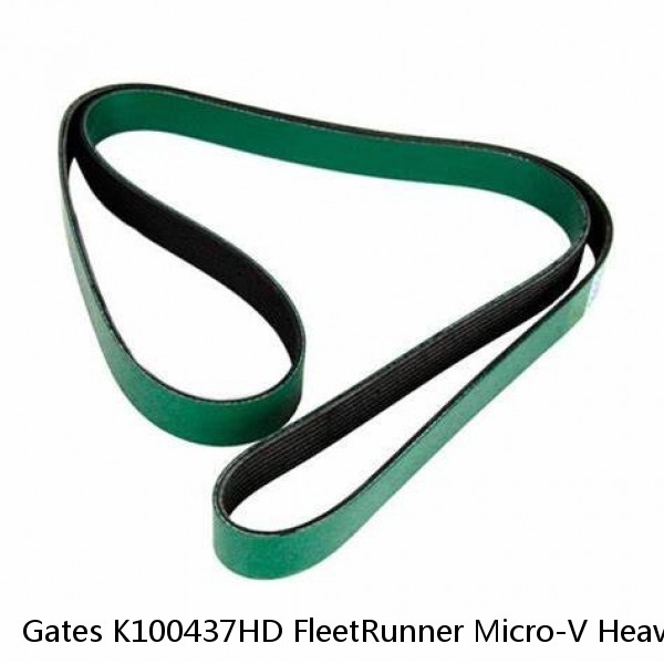 Gates K100437HD FleetRunner Micro-V Heavy Duty V-Ribbed Belt #1 small image