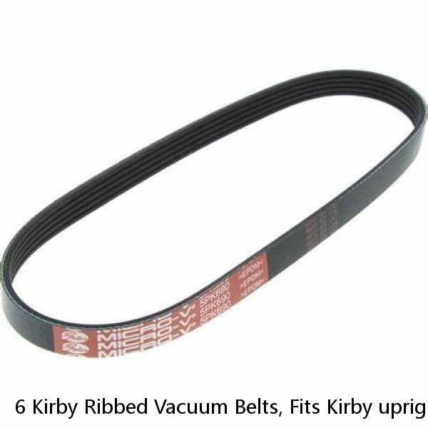 6 Kirby Ribbed Vacuum Belts, Fits Kirby upright vacuum cleaners 1960 to present, #1 small image